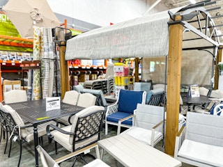 area of all the patio sets at Home Depot