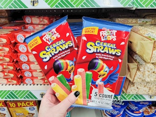 foot loops cereal straws