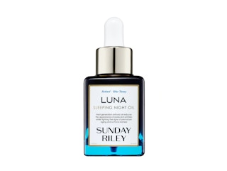 a 1.18-ounce bottle of Sunday Riley Luna Sleeping Retinoid Night Oil from Sephora