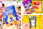 dollar general frosted flakes, doritos, air wick on 3-photo collage