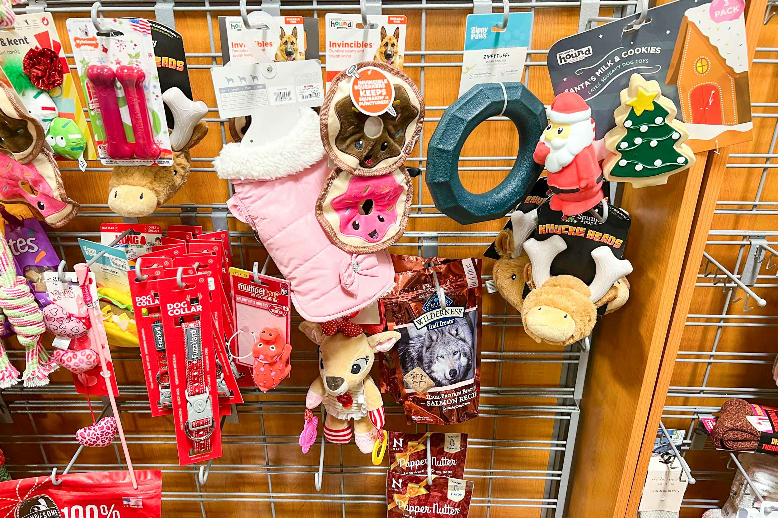pet toys at TJMaxx, some of the packages missing items
