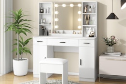 Vanity Set With Chair, $84 on Amazon (Reg. $200) card image