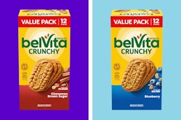 Belvita Crunchy Breakfast Biscuit 12-Packs, Just $5 With Amazon Coupon card image