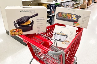 kitchensmith by bella kitchen appliances in a target cart