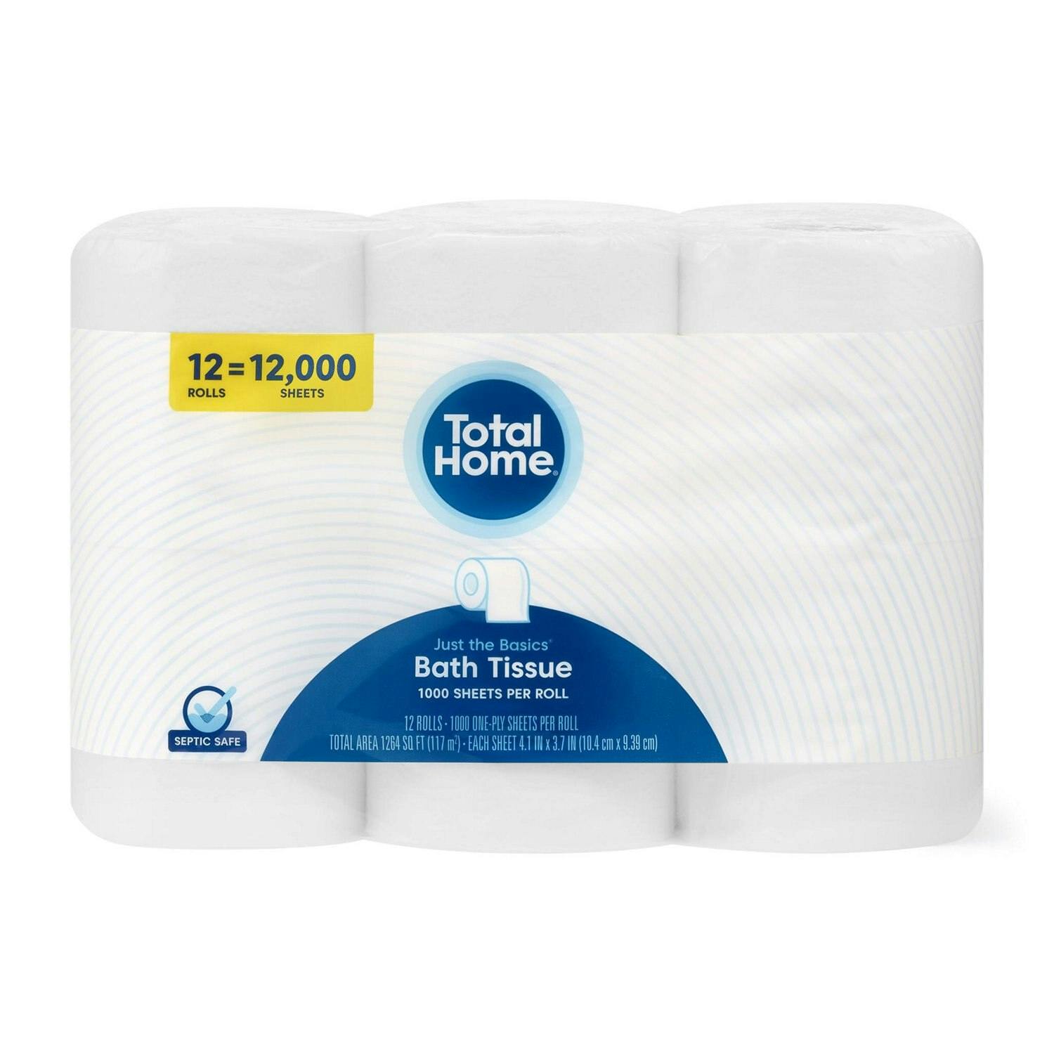 2 Total Home Toilet Paper Packs