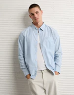 Standard Fit Poplin Button-Up Shirt