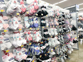 walmart womens socks area