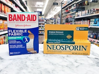 bandaids and Neosporin in a store