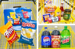 dollar general groceries 3-photo collage