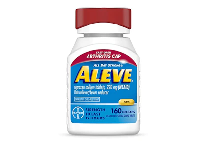 2 Aleve Pain Relief Bottles