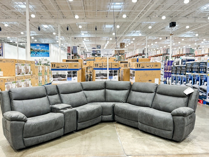 costco zakary fabric power reclining sectional with power headrests