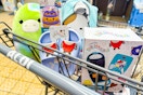 aldi-squishmallows-slides-waffle-maker-hair-brush-throw