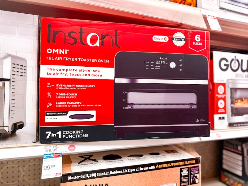 instant pot air fryer toaster oven on target shelf