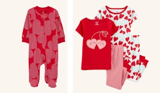 carter's valentine's day pajamas