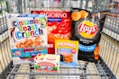 groceries in a shopping cart