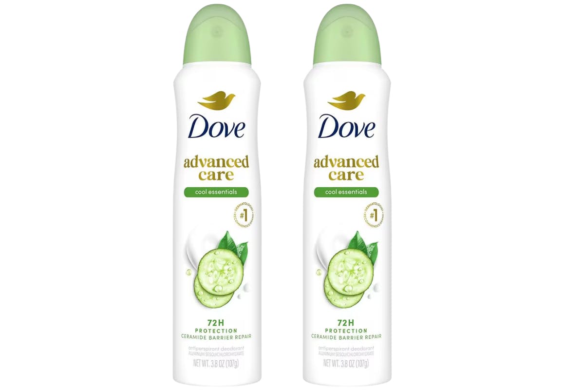 2 Dove Deodorant Sprays