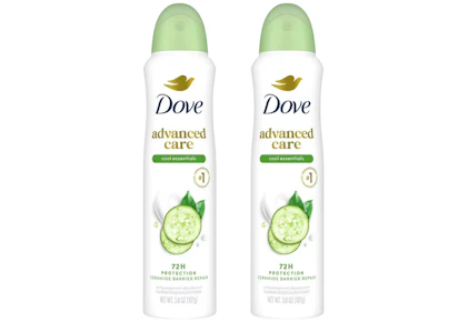2 Dove Deodorant Sprays