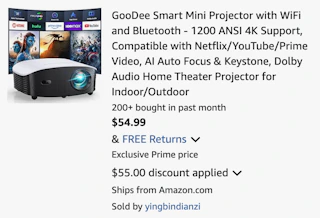 Amazon Smart Mini Projector 2026 3