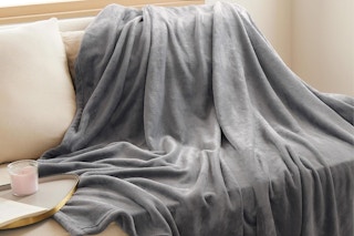 a bedsure blanket on a couch