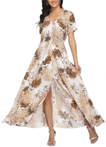 Women's Floral Maxi Dress