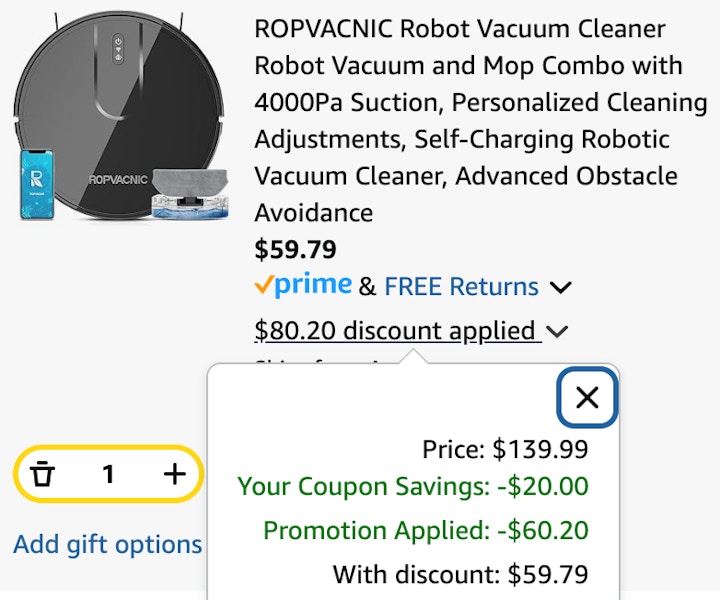 robot vacuum and mop cart