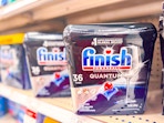finish quantum dishwasher pods sitting on a target shelf