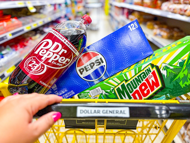 dollar general mountain dew, pepsi, dr pepper