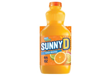 5 SunnyD Juice Bottles