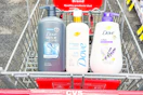 dove body washes in a cvs shopping cart