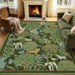 Jungle Animal Print Rug