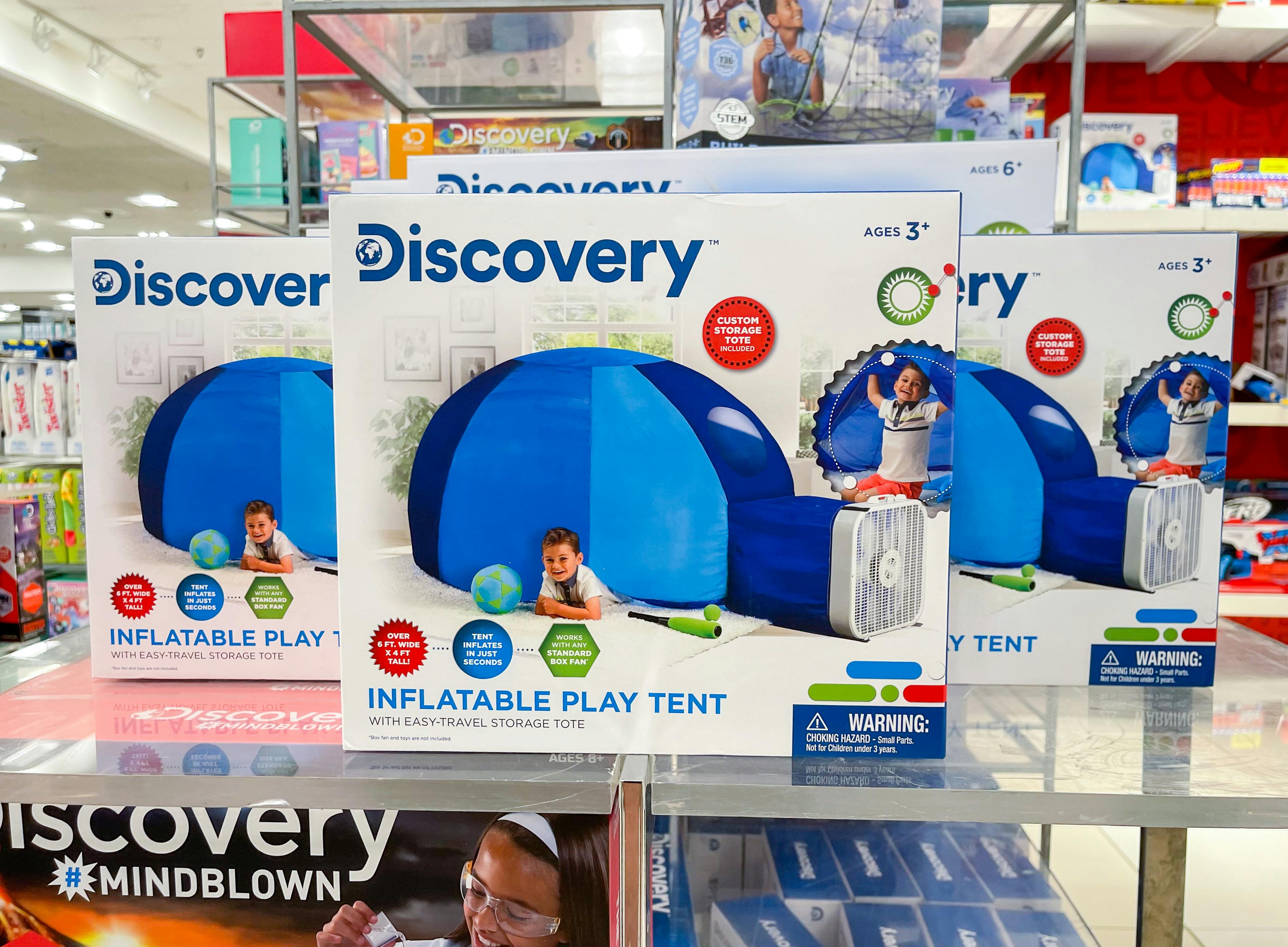 Discovery Kids' Inflatable Play Tents, 9 Each at Macy's (Reg 60