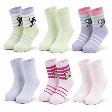 MUK LUKS Kids' Dream Step Socks 6-Pack
