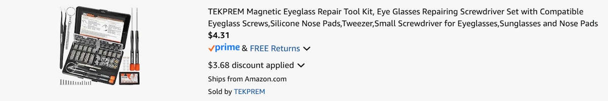Amazon Magnetic Eyeglass Repair Kit 2025