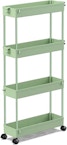 4-Tier Slim Rolling Storage Cart