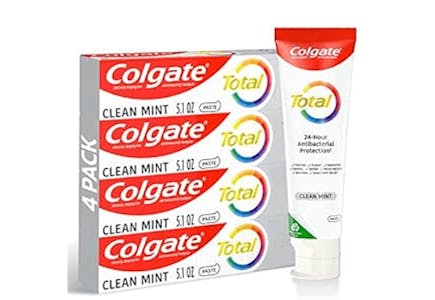 Colgate Total Clean Toothpaste 4-Pack