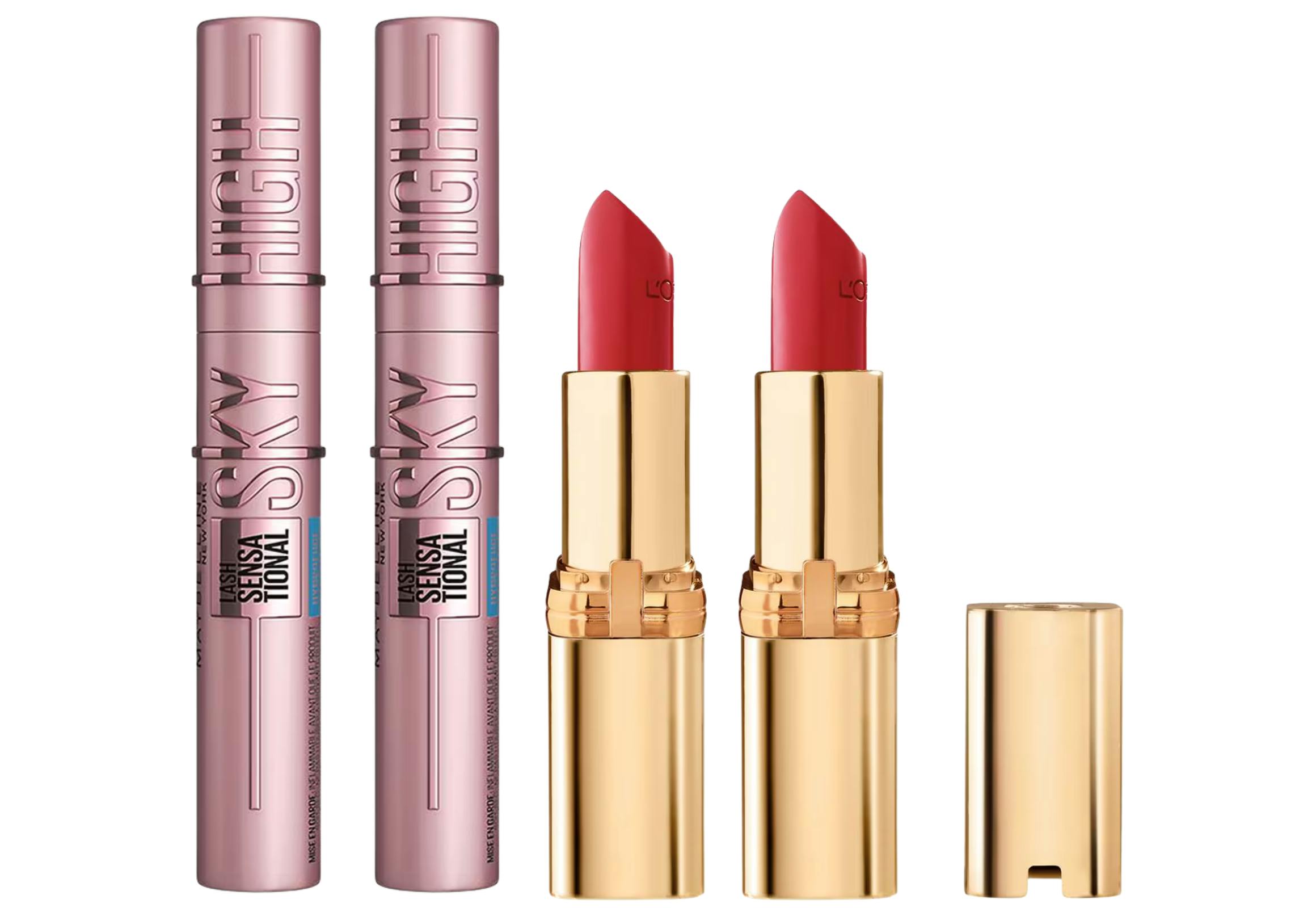 2 L'Oreal + 2 Maybelline Cosmetics