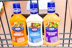 kraft dressing bottles in shopping cart