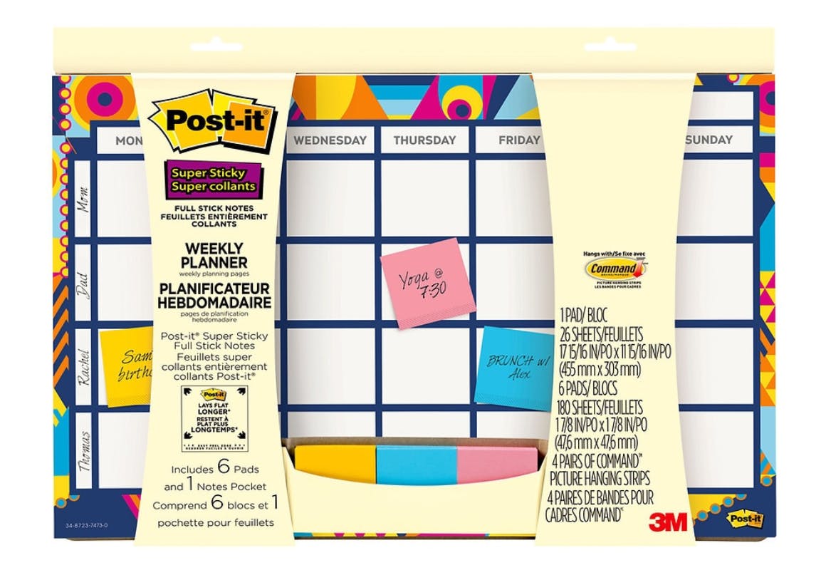 Post-it Weekly Planner