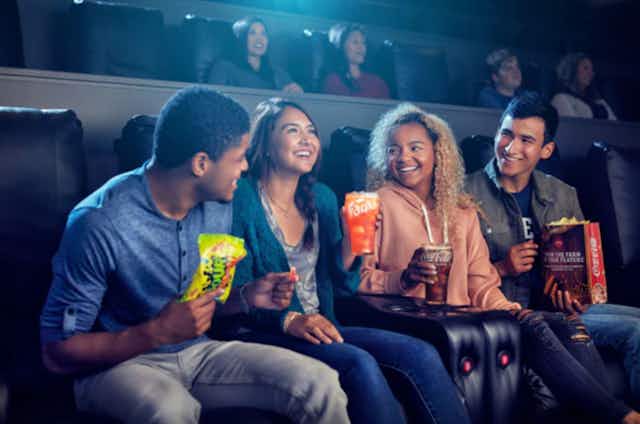 AMC Bundle: 2 Movie Tickets, 2 Fountain Drinks, and 1 Popcorn for $25 card image