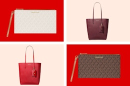 Michael Kors 20% Off Sale: Wristlets for $39 Each and Totes for $57 Each card image