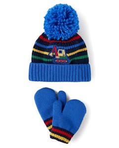 Toddler Hat and Mittens Set