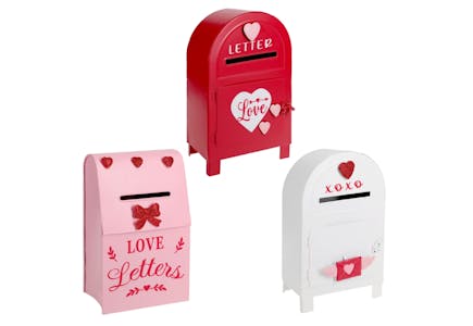 Valentine Metal Mail Box