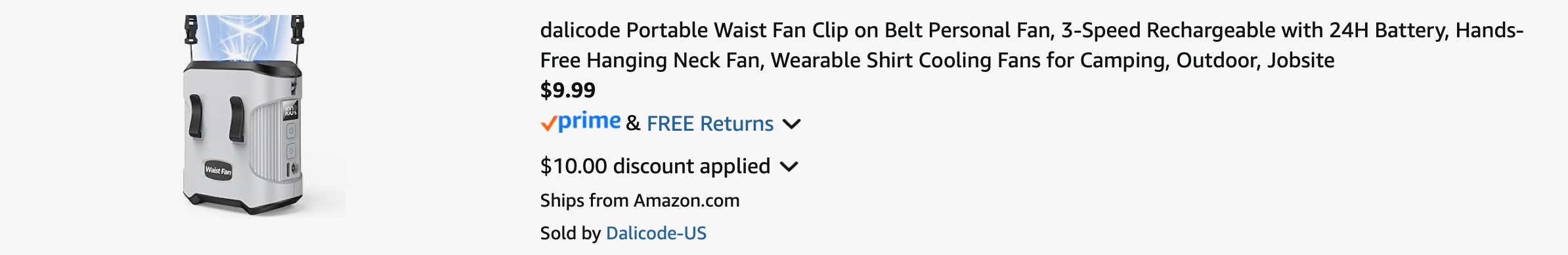 Amazon Portable Waist Fan 2025 2