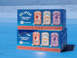two packs of Olipop Prebiotic Soda Pop stacked on top of each other