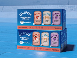 two packs of Olipop Prebiotic Soda Pop stacked on top of each other
