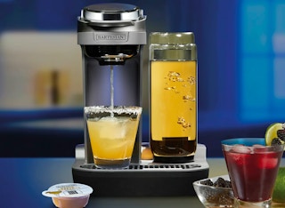 Bartesian Cocktail Machine with cocktail glass