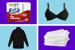 Deals under $10: Paper Towels, Bra, Sweater & Dish Cloths
