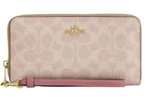 Coach Long Zip Around Wallet