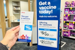 Get Vaccinated at CVS and Earn a $5 Coupon — Plus Big Fall Wellness Savings card image