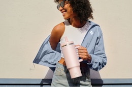 40-Ounce Pink Tumbler, Only $7.99 on Amazon card image
